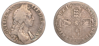 William III (1694-1702), Shilling, 1696n, first bust (ESC 1184; S 3501). Toned, about fine	 £50-£70