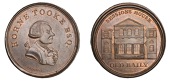 LONDON, High Holborn, Spence’s mule Halfpenny, bust of John Horne Tooke right, rev. Sessions House, Old Bailey,...