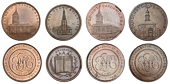 LONDON, Skidmore’s Churches, Halfpence (4), Old Street, St Luke’s, 12.55g/12h (DH 615); Paddington, New Church,...