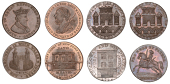SOMERSET, Bath, Francis Heath, Halfpenny, 1795, 9.62g/6h (DH 40), Payne & Turner, Halfpenny, 11.34g/6h (DH 65);...