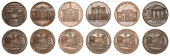 SOMERSET, Bath, Kempson’s Buildings, Halfpence (6), Cross Bath Pump Room, 12.35g/12h (DH 72); Free School,...
