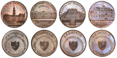 WARWICKSHIRE, Birmingham, Kempson’s Buildings, Halfpence (4), Barracks, 11.15g/6h (DH 177); Blue School, 12.22g/6h...