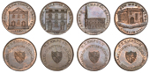 WARWICKSHIRE, Birmingham, Kempson’s Churches and Chapels, Halfpence (4), Ashted Chapel, 11.44g/6h (DH 147);...