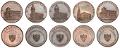 WARWICKSHIRE, Birmingham, Kempson’s Churches and Chapels, Halfpence (5), St Mary’s Chapel, 11.25g/12h (DH 156);...