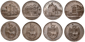 WARWICKSHIRE, Coventry, Kempson’s Buildings, Halfpence, 1797 (4), Drapers’ Hall, 13.15g/6h (DH 291); Ford’s...