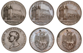 WARWICKSHIRE, Coventry, Kempson’s Buildings, Halfpence, 1797 (3), all Free School New Front, 12.89g/6h (DH 299),...