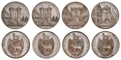 WARWICKSHIRE, Coventry, Kempson’s Gates, Halfpence, 1797 (4), Cook Street, 13.49g/6h (DH 269); Grey Friars (2),...