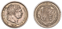 George III (1760-1820), New coinage, Shilling, 1816 (ESC 2140; S 3790). Grey tone with underlying lustre, about...