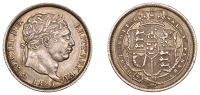 George III (1760-1820), New coinage, Shilling, 1820 (ESC 2157; S 3790). Grey tone, good very fine	 £50-£70