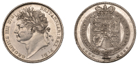 George IV (1820-1830), Shilling, 1823 (ESC 2398; S 3811). Once cleaned, otherwise almost extremely fine	 £100-£120