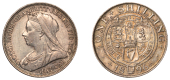 Victoria (1837-1901), Shilling, 1896, small rose (ESC 3159; S 3940). Attractive cabinet tone, extremely fine	 £50-£70