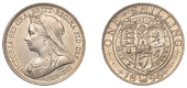 Victoria (1837-1901), Shilling, 1896, large rose (ESC 3161; S 3940A). Lightly cleaned, otherwise extremely fine	...