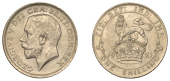 George V (1910-1936), Shilling, 1921, higher relief bust (ESC 3810; Davies 1805 [3D]; S 4023). Satin-like tone,...