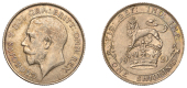 George V (1910-1936), Shilling, 1921, higher relief bust (ESC 3810; Davies 1805 [3D]; S 4023). Cabinet tone,...