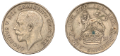 George V (1910-1936), Shilling, 1921, lower relief bust (ESC 3813; Davies 1807 [4E]; S. 4023A). Grey tone with some...