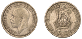 George V (1910-1936), Shilling, 1927, legend reads rlx for rex (ESC –; S 4039). A conspicuous error likely caused...