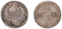 William III (1694-1702), Shilling, 1697b, first bust, stop after hib (ESC 1161 var.; S 3498). About very fine and...