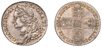 George II (1727-1760), Shilling, 1758, small 58 in date (ESC 1735; S 3704). Lightly toned, about extremely fine	...