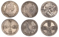 William III (1694-1702), Shillings (3), 1697, first bust, e of gvlielmvs over b (?), second v an inverted a, 1697n,...