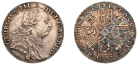 George III (1760-1820), Pattern Shilling, 1787, by Pingo, stop at head and at date, with hearts, edge plain,...