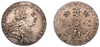 George III (1760-1820), Shilling, 1787, no stop after iii (ESC 2133; S. 3744). Obverse brushed, otherwise extremely...