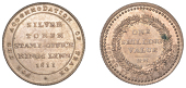 19th Century Tokens, NORFOLK, King’s Lynn, Isaquey Hedley, ‘Morgan’s’ Shilling, 1811, legend, rev. value,...
