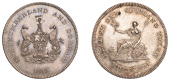 19th Century Tokens, NORTHUMBERLAND (and Co DURHAM), County series, Shilling, 1812, arms and supporters, rev....