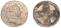 George III (1760-1820), ‘Northumberland’ Shilling, 1763 (ESC 2124; S. 3742). Mount removed from reverse and...