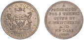 19th Century Tokens, SOMERSET, Bath, Samuel Whitchurch and William Dore, Four Shillings, 1811, arms and supporters,...
