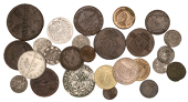 Miscellaneous European Schillings and Skillings, in silver (7), including Germany, Matthias (1612-15), Schilling,...