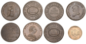 19th Century Tokens, STAFFORDSHIRE, Newcastle-under-Lyme, Cotton Works, Pennies, 1813 (2), 25.50g/6h (W 900),...