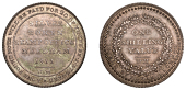 19th Century Tokens, SUFFOLK, Needham Market, J. Steward, ‘Morgan’s’ Shilling, 1811, legend, rev. value in...
