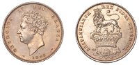 George IV (1820-1830), Shilling, 1825, type 3 (ESC 2405; S. 3812). Once cleaned but since retoned, good very fine	...