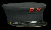 Royal Hospital Chelsea Peaked Cap.
A good example blue cloth peaked cap as worn by residents of the Royal Hospital...