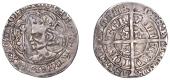 Robert II (1371-1390), Groat, Phase 1a, Edinburgh, mm. cross pattée, normal ‘Robert II’ head, tressure of seven...