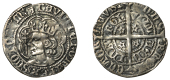 David II (1329-1371), Second coinage, Class D, Halfgroat, class D, Edinburgh, mm. cross pattée, third intermediate...