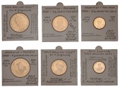 Mauritius, Constitutional Monarchy, Elizabeth II, Partial Proof set, 1988, comprising 500, 250, and 100 Rupees, Dodo...