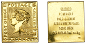 Mauritius, Blue Mauritius, 1964, a gold stamp ingot by the Hamburg mint. As struck	 £400-£500