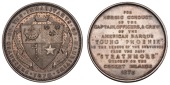 Mauritius, Rescue of the Strathmore, 1876, a silver medal for Life Saving, presented to 4th Officer J Pedro, issued...