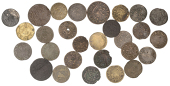 KENT, Dover, Borough Farthing, [16]68, 0.56g/12h (N 2505; BW. 199), Halfpenny, 1668, 1.50g/12h (N 2506; BW. 198);...