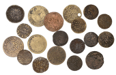 KENT, Eastchurch, Will Manyringe, Halfpenny, 1.81g/6h (N 2548; BW. 244); Edenbridge, Katherine Huberd, Halfpenny,...