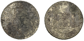 Mexico, Philip V, 8 Reales, 1742mf, Mexico City (Cal. 1461; KM 103). Mottled toning with some light corrosion, very...
