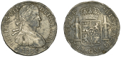 Mexico, Ferdinand VII, 8 Reales, 1810, Mexico City (Cal. 1314; KM 110). Mottled toning with some corrosion, edge...