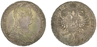 Austria, Maria Theresa, Thaler, 1780sf, Gunzburg mint (KM 22; Dav 1150). Toned, some verdigris on obverse, very...