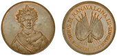 Madagascar, Ranavalona III (1883-96), in the style of Rasoherina, fantasy Pattern 5 Francs (or Medal), struck c....