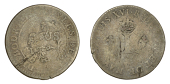 Mauritius, Île de France et Bourbon, Louis XVI, 3 Sous, 1781a, struck over a Louis XV, Sou Marque or Double Sol,...