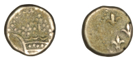 India, French India, Pondichery, Demi-Fanon, undated (c. 1723-1769), (KM. 37; Lec. 22). Fine, scarce	 £100-£120