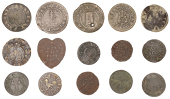 SUFFOLK, Cavendish, William Alcocke, Farthing, 1657, 0.72g/3h (N –; BW. 87), James Ellis, Halfpenny, 1669,...