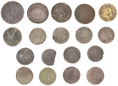 SUFFOLK, Eye, George Brayham, Farthing, 1.07g/12h (N 4324; BW. 120), Nathaniel Flowerdevo, Farthings (2), 0.97g/6h,...