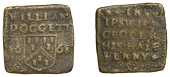 SUFFOLK, Ipswich, William Doggett, square Halfpenny, 1668, 1.42g/6h (N 4367; BW. 174). About fine	 £80-£100